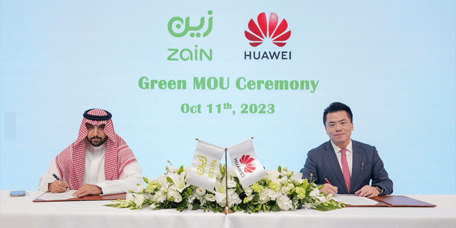 Zain KSA and Huawei Forge Green Technology